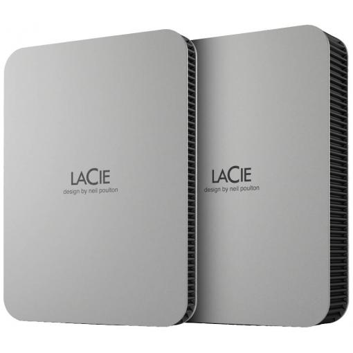 LaCie Mobile Drive v2, Mobile Drive, 5000 GB, externí HDD 6,35 cm (2,5), USB-C™ (USB 3.2 Gen 1), stříbrná, STLP5000400