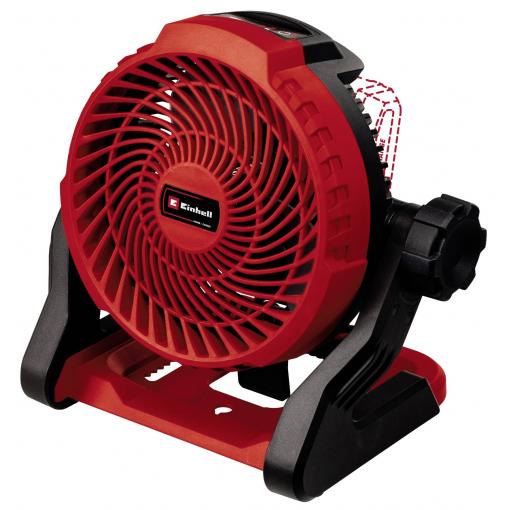 Einhell GE-CF 18/2200 Li Power X-Change Akumulátorový ventilátor červená možné napájení z akumulátru, možná montáž na zeď
