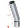 KS Tools 911.3999 3/8 speciální nástrčná hlavice na zapalovací svíčky pro BMW s kloubem, 14 mm