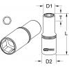 KS Tools 911.3909 Nástrčná hlavice pro zapalovací svíčky 3/8, 5/8