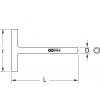 Nástrčný klíč s T rukojetí 1/4 s ochrannou izolací, 120 mm KS Tools 117.1743