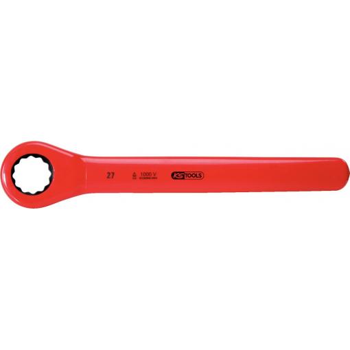 Ráčnový uzavřený klíč s ochrannou izolací, 27 mm KS Tools 117.4227