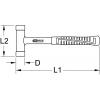 KS Tools 140.5277 Bezodskokové měkké kladivo, 1670 g