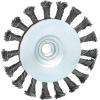 KS Tools 340.0049 Kartáč kuželového tvaru s ocelovým drátem 0,5 mm, Ø 115 mm