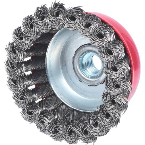 KS Tools 340.0024 Ocelový kartáč 0,5 mm, Ø 90 mm