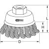 KS Tools 340.0023 Ocelový kartáč 0,5 mm, Ø 80 mm