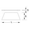 KS Tools 907.2164 Trapézová čepel, zásobník po 5 ks, pro 970.2173 5 ks