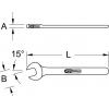 Plochý klíč s ochrannou izolací, 12 mm KS Tools 117.1512