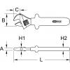 Stavitelný stranový klíč s ochrannou izolací, 27 mm KS Tools 117.4270
