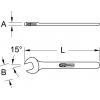 Ráčnový otevřený klíč s ochrannou izolací, 19 mm KS Tools 117.2268