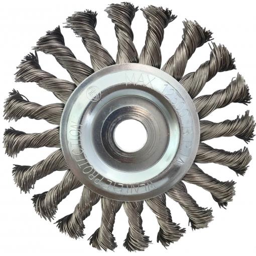 KS Tools 340.0047 Nerezový kartáč na ocelové dráty 0,5 mm, Ø 125 mm