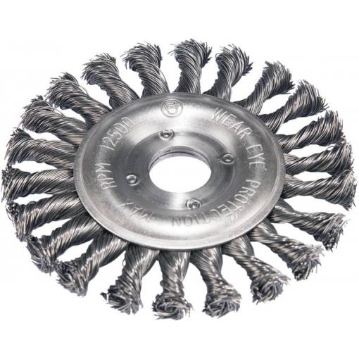 KS Tools 340.0046 Nerezový kartáč s ocelového drátu 0,5 mm, Ø 115 mm
