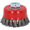 KS Tools 340.0026 Nerezový ocelový hrncový kartáč 0,5 mm, Ø 75 mm