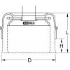 KS Tools 340.0025 Nerezový ocelový hrncový kartáč 0,5 mm, Ø 65 mm