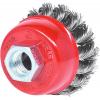 KS Tools 340.0025 Nerezový ocelový hrncový kartáč 0,5 mm, Ø 65 mm