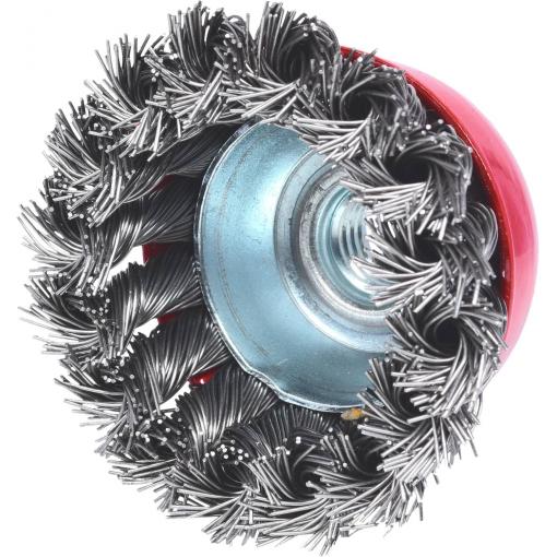 KS Tools 340.0025 Nerezový ocelový hrncový kartáč 0,5 mm, Ø 65 mm
