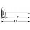 KS Tools 158.5127 Rukojeť s povrchem ERGOTORQUEplus® T RIBE profil, extra dlouhá, 10 mm
