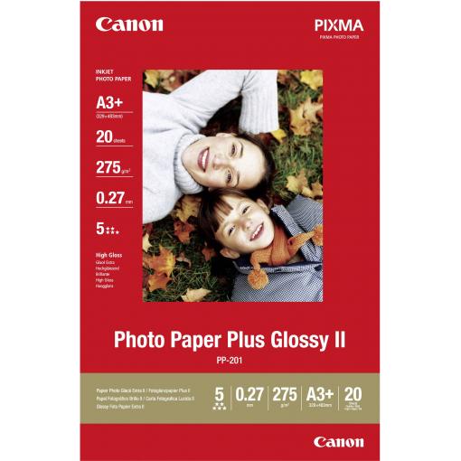 Canon Photo Paper Plus Glossy II PP-201 2311B021 fotografický papír DIN A3+ 265 g/m² 20 listů lesklý