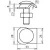DEHN 390159 KB 6.10 FRM10X35 V2A Svěrací podstavec 1 ks