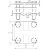 DEHN 610010 AK TE 20.30 8.12 FL40 STTZN Připojovací objímka