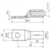 DEHN 472436 PKS 70 10 CUGALSN kabelové oko 70 mm² 3 ks