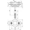 DEHN 286819 LH ZS 7.10 FL30 AS KD8X40 V2A Držák na kabely 1 ks
