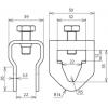 DEHN 630129 AK ES TE 20 RD10 FL30 V4A Připojovací objímka