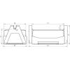 DEHN 253060 DLH FB2 8 FE 141X86X70 Držák střešních kabelů 1 ks