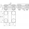 DEHN 318229 KS 8.10 8.10 FL30 ZP FRSM8 V4A Křížový šroub
