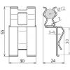 DEHN 308143 DC BK 12 FL30 STBLANK Vyztužující svorka