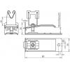 DEHN 206389 DLH DG H20 UK8 V2A Držák střešních kabelů 1 ks