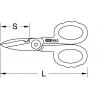 KS Tools 118.0060 univerzální nůžky 140 mm