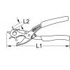 KS Tools 118.0042 děrovací kleště otočné 220 mm 1 ks
