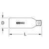 Izolovaný adaptér zvětšení, 3/8„FX1/2„M KS Tools 117.3885