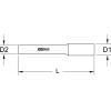 3/8 držák bitů s ochrannou izolací, 250 mm KS Tools 117.3812