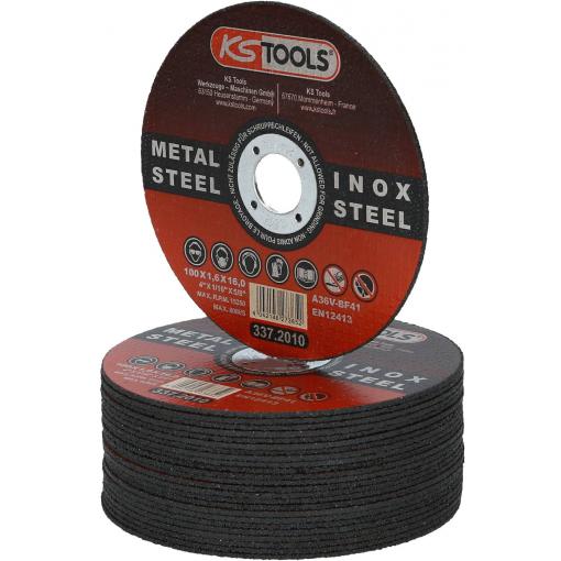 KS Tools 337.2010 řezný kotouč rovný 100 mm 25 ks