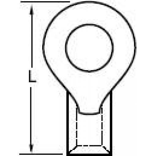 Molex 191930200 kulaté kabelové oko 1 ks