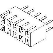 Molex zásuvkový konektor do DPS 15445840, 1 ks