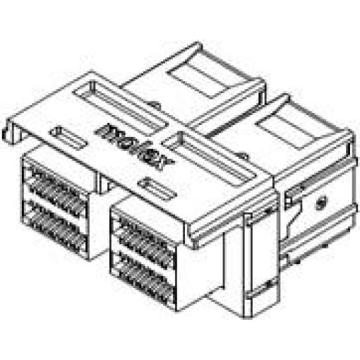 Molex vestavná zásuvková lišta (standardní) 768671012, 1 ks