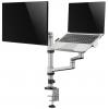 My Wall držák na stůl pro monitor HL52L 1 Displej: (s) 43,2 cm (17) - 81,3 cm (32) stříbrná nastavitelná výška, otočný, odkládací místo na notebook, naklápěcí