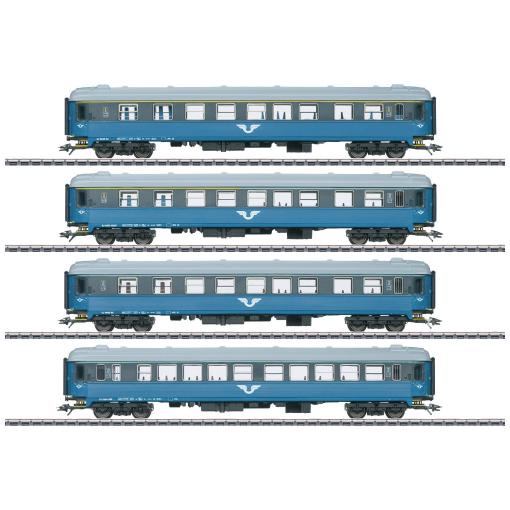 Märklin 43787 Sada 4 osobních vozů B1 společnosti SJ