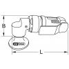 KS Tools 515.5580 SlimPower Mini pneumatická bruska pro velké pady, 19000 ot./min