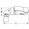 KS Tools 515.5570 SlimPower Mini pneumatická bruska pro malé pady, 19000 ot./min