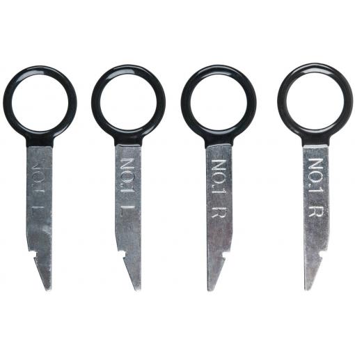 KS Tools 500.1373 Nástroj pro odjištění rádia/navigace, 4 ks