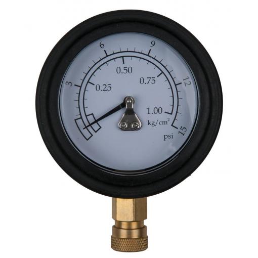 KS Tools 150.2327 Manometr Ø 75,0 mm, 0 - 1 bar s 1/4 rychlospojkou