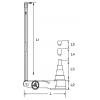 KS Tools 160.0743 Pneumaticko-hydraulický zvedák vozíků tlakových lahví