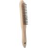KS Tools 201.2310 Ocelový ruční drátěný kartáč 3 řady, 290 mm