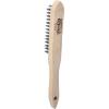 KS Tools 201.2310 Ocelový ruční drátěný kartáč 3 řady, 290 mm