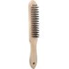 KS Tools 201.2306 Ocelový ruční drátěný kartáč 4 řady, 290 mm