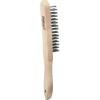 KS Tools 201.2306 Ocelový ruční drátěný kartáč 4 řady, 290 mm